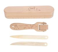 INOOMP Rodillo 4 Costura Prensar de Haya Costuras y de para de Madera Proteger Herramienta de Planchado Profesional Beige Piezas para Coser y Acolchar Telas