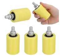 INOOMP Rueda de Nylon para Puerta Corredera 4.33X1.96X1.96In Bloque de Polea Método de Montaje Sencillo para Puertas de Terraza y Patio