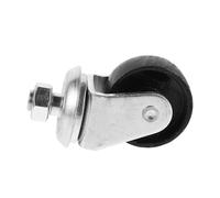 INOOMP Rueda Giratoria de Gato de Piso de 4 Toneladas Varilla Roscada de 16 Mm, Rueda Omnidireccional Metálica para Servicio Pesado, Repuesto Industrial para Gatos Hidráulicos