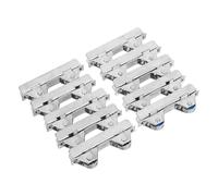 INOOMP Ruedas Resistentes al Desgaste y No Deformables 10 Piezas para Puertas Corredizas de Vidrio de Acero Inoxidable Color Aleatorio para Ventanas Vitrinas de 6cm de