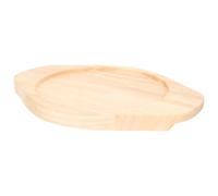 INOOMP Salvamanteles de Madera Redondo para Cocina y Bar, Protector de Mesa contra Quemaduras y Manchas, Diseño Simple y Elegante para Platos Calientes