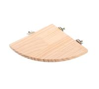 INOOMP Semicircular Parrot Perch Stand Durable Chew Resistant Platform For Cage Corner Climbing Rest Suitable For Budgie Cockatiel Conure Macaw African Grey