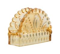 INOOMP Servilletero de Cristal para Mesa Diseño Moderno y Bordes Lisos, Dispensador de Pañuelos Resistente Adecuado para Decoración en Hoteles y Hogares