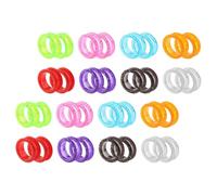 INOOMP Silicona Anillo Reutilizable Piezas Tijera 32, Agarre Cómodo, Protege, Dedos de Cortes, Dedos, para Tijeras de Peluquería Peluquería para Mascotas