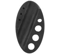 INOOMP Soporte para Almacenar Pigmentos de Tatuaje de Silicona Negra, Bandeja Ovalada 7 Orificios, Portavasos para Tinta y Accesorios de Micropigmentación, Uso Profesional y Doméstico