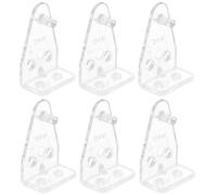 INOOMP Soportes de Fijación para Persianas Horizontales de 1 Pulgada, Clip de Sujeción de Pom Transparente, Paquete de 8 Unidades para Repuestos y Accesorios de Persianas Domésticas