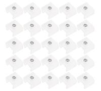 INOOMP Soportes de Fijación para Tiras de Luces LED 100 Piezas Clips Laterales y Tornillos para Uso en Armarios y Espacios Interiores