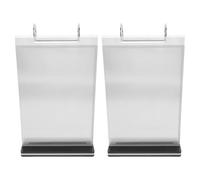 INOOMP Stand Publicitario para Menús A6 6 Páginas, Soporte de Exhibición Acrílico y PP para Presentación Múltiple en Restaurantes y Locales de Comida