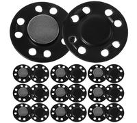 INOOMP Sujetadores Magnéticos para Ropa 10 Piezas Negros 12,5 Mm Botón Magnético para Abrigos y Bolsos Imán Fuerte de Hierro Engrosado Adecuado para Manualidades y Costura