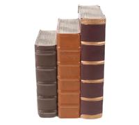INOOMP Sujetalibros Vintage de Resina Estilo Europeo Retro para Optimización de Espacio Estructura Estable, Adecuado para Estudios y Oficinas, Set de 3 Piezas Decorativas