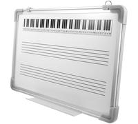 INOOMP Tablero de Escritura Musical Borrable Pentagrama 30X40Cm Estructura Metálica Resistente para Uso Prolongado en Clases de Música para Docentes y Alumnos