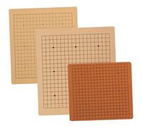 INOOMP Tablero de Go de 3 Piezas para Niños Tablero de Cuero Plegable Juegos de Mesa Educativos Accesorios para Go Diseño y Práctico para Pensamiento Estratégico
