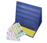 INOOMP Tablero de Horarios Visual para Pequeños en Casa y Escuela, Material Seguro de Poliéster y PVC Sistema de Recompensa de Comportamiento