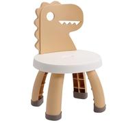 INOOMP Taburete Anticaída Respaldo de Dinosaurio para Jardín de Infantes, Silla Estable y Cómoda para, Diseño Seguro para Aprendizaje y Lectura