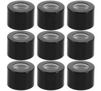 INOOMP Tapones de Difusor Vacíos 10 Piezas Negras 24 Dientes para Frascos Recargables, Uso en Coche y Espacios Interiores