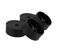 INOOMP Tapones de Repuesto para Poste Rascador de Gato, Diseño DIY, Material Plástico Resistente, Pack de 4 Unidades para Reparación de Árbol para Gatos Negro