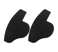 INOOMP Tarjetas para Mejorar la Línea del Cabello 2 Piezas Negras, Plantilla para Forma Barba, Herramienta de Plástico Duradera y Portátil para Diseño y Perfilado Masculino en Peluquería