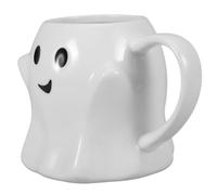 INOOMP Taza de Cerámica de 350ml para Café y Desayuno Diseño de Fantasma, Práctica y Decorativa para Oficina y Exhibición Creativa