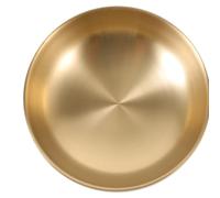 INOOMP Tazón de Fideos al Estilo Coreano Tazón Multiusos de Acero Inoxidable Dorado Diseño Simple y Elegante para Arroz Mezclado y Sopa para Uso en Casa o Restaurantes