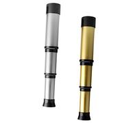 INOOMP Telescopio Pirata Monocular para Niños 2 Piezas (Oro y Plata) Compacto Alta Definición Juguete Educativo para Exploración Al Aire Libre Obsequio Infantil