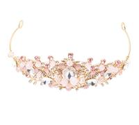 INOOMP Tiara de Princesa para Niñas Cristales Brillantes, Banda Cabello de Aleación de Zinc y Rhinestones, Accesorio Elegante para Fiestas y Cumpleaños Varios estilos