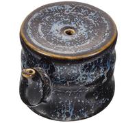 INOOMP Tintero de Porcelana Azul Irregular de Cerámica para Caligrafía China, Gotero de Tinta y Contenedor de Agua para Uso en Escritura y Pintura