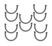 INOOMP Tira de Protección contra Impactos para Patineta, 5 Pares de Cubiertas de Plástico en Forma de U, Protector Anticolisión para Longboard, Accesorio para Cubierta de Monopatín, Uso