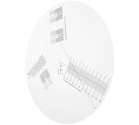 INOOMP Transportador de Distancias Práctico de Acrílico Diseño Doble Cara y Bordes Pulidos para Calibración Precisa de Captadores de Vinilo en Tocadiscos