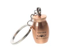 INOOMP Urna De Metal para Cenizas De Mascotas Llavero Conmemorativo Adorno Colgante para Llaves o Bolsos Recuerdo Personalizado