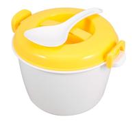INOOMP Vaporera y Mantiene la Comida Caliente con Cuchara Multifuncional para Microondas Recipiente Pp Fácil de Transportar para Uso en Casa