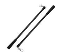 INOOMP Varilla para Cortinas Minimalistas de 30.5cm 2 Piezas con Ganchos Organizadores y Resistente al Impacto, Soporte Adecuado para Ventanas en Salones y Hoteles