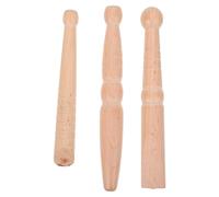 INOOMP Varillas de Acupresión de Madera 3 Piezas, Palo de Masaje Portátil para Pies y Cuerpo, Accesorio de Masaje Ergonómico para Uso Doméstico y Viaje, Herramienta de Reflexología