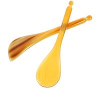 INOOMP Varillas de Masaje Manual Gua Sha 2 Piezas para Acupresión Facial y Corporal, Pluma de Puntos de Acupuntura de Material Natural, Herramienta Compacta para Masaje y Alivio Muscular