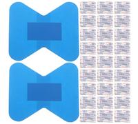 INOOMP Vendajes Grandes Impermeables 45x51 Mm, 100 Unidades Parches Adhesivos Transpirables sin Látex, Apósitos Flexibles para Primeros Auxilios y Cuidado de Heridas Deportivas