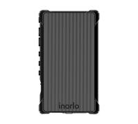 inorlo Shell Series - Funda para Sony Walkman NW-A306, NW-A307 y NW-A105 Series con diseño resistente a caídas y tapa antipolvo para cargador (negro)