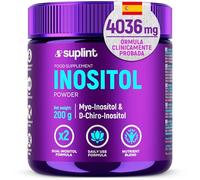Inositol en Polvo 200 g - 49 Porciones - Myo-Inositol & D-Chiro-Inositol - Apoyo para el Ciclo y el Equilibrio Hormonal - Alta Biodisponibilidad - Analizado en Laboratorio - Certificado GMP
