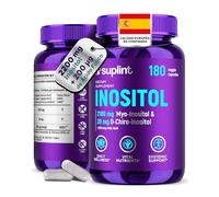 Inositol Myo & D-Chiro (Cápsulas) con Ácido Fólico - 2200 mg por Porción - Apoyo al Ciclo y Equilibrio Hormonal - 180 Cápsulas Veganas - Alta Biodisponibilidad - Suplemento Certificado GMP