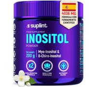 Inositol Polvo 200 g - Myo-Inositol + D-Chiro-Inositol - 49 Porciones | 4000 mg Myo-Inositol + 36 mg D-Chiro-Inositol por Porción - Apoyo para el Ciclo y Equilibrio Hormonal - Cuchara Incluida