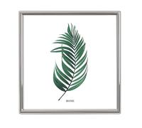 Inov8 Framing Marco de fotos chapado en plata resistente al deslustre, diseño de borde fino para fotos de 20 x 20 cm