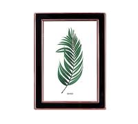 Inov8 Framing Marco de fotos chapado en plata resistente al deslustre, diseño de esmalte negro de oro rosa para fotos de 15 x 10 cm