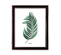 Inov8 Framing Marco de fotos chapado en plata resistente al deslustre, diseño de esmalte negro de oro rosa para fotos de 25 x 20 cm