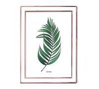 Inov8 Framing Marco de fotos chapado en plata resistente al deslustre, diseño esmaltado en color crema de oro rosa para fotos de 15 x 10 cm