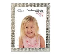 Inov8 Framing Marco de Fotos Hecho en Reino Unido, diseño de Mosaico, Color Plateado, 40,64 x 30,48 cm