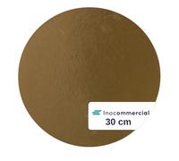 Inoverse 100 bases redondas para tartas, 30 cm de diámetro, color dorado, estables, revestidas de cartón, desechables, para tartas, accesorios para tartas