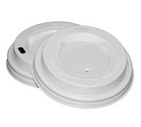 Inoverse Tazas de café para llevar con tapa, tapa de papel, tapa para vasos de papel, color blanco, diámetro de 90 mm, 100 unidades