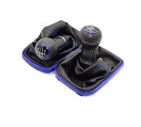 Inovey 5/6 Velocidad 23Mm Pomo De La Palanca De Cambio De Marchas Gaiter Boot Compatible con VW Golf 4 IV Mk4 GTI R32 Jetta 1999-2004 -Azul -Sexta Marcha