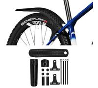 Inovey Guardabarros de liberación rápida para rueda trasera de MTB, de PVC, carcasa dura, ajustable, color negro