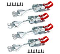 Inox Cierre de Palanca de Metal, 4Pcs Abrazaderas de Palanca Ajustables, bloqueo de palanca, Bloqueo cierre de tensión, para Cajas de Armarios Armario de Maletero capacidad de retención 100kg