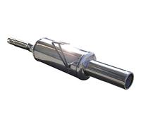 InoXcar 100% Inox Escape deportivo compatible con Fiat Punto (176) 60 1.2 80mm