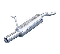 InoXcar 100% Inox Escape deportivo compatible con Fiat Punto 2B (188) 1.2 16v (80CV) 2003-80mm